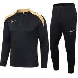2024 NK Black Half Pull Tracksuit (半拉链)