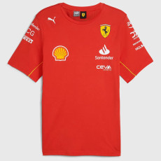 2024 Ferrari Red T-Shirts Racing Suit (圆领)