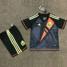 24-25 Mexico Black GoalKeeper Kids Soccer Jersey