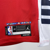 24-25 Clippers WESTBROOK #0 Red Top Quality Hot Pressing NBA Jersey (Trapeze Edition) 飞人版