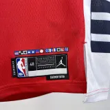 24-25 Clippers GEORGE #13 Red Top Quality Hot Pressing NBA Jersey (Trapeze Edition) 飞人版