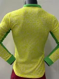 24-25 Brazil Home Long Sleeve Player Version Soccer Jersey (长袖球员)