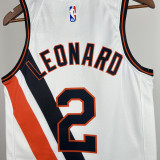 2019-20 Clippers LEONARD #2 White City Edition Top Quality Hot Pressing NBA Jersey