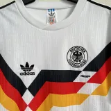 1990 Germany Home White Retro Soccer Jersey(队微位置)