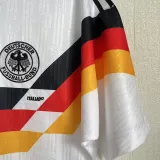 1990 Germany Home White Retro Soccer Jersey(队微位置)