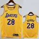 22-23 LAKERS SAKURA #28 Yellow Top Quality Hot Pressing NBA Jersey(圆领)