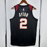 23-24 Trail Blazers AYTON #2 Black City Edition Top Quality Hot Pressing NBA Jersey