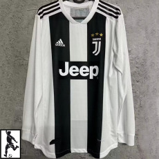 2018-2019 JUV Home Long Sleeve Retro Player Version Soccer Jersey (长袖)球员版