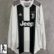 2018-2019 JUV Home Long Sleeve Retro Player Version Soccer Jersey (长袖)球员版