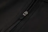 2024 JOM Black Half Pull Tracksuit (半拉链)