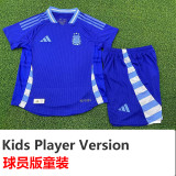 24-25 Argentina Away Kids Player Version Soccer Jersey (球员童装)