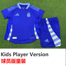24-25 Argentina Away Kids Player Version Soccer Jersey (球员童装)
