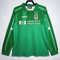1997-1999 TOT Green GoalKeeper Long Sleeve Retro Soccer Jersey (长袖)