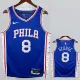 22-23 76ERS GEORGE #8 Blue Top Quality Hot Pressing NBA Jersey (V领）