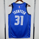 22-23 Dallas Mavericks THOMPSON #31 Blue Away Top Quality Hot Pressing NBA Jersey