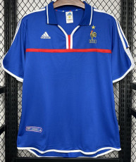 2000-2001 France Home Retro Soccer Jersey