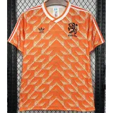 1988 Netherlands Home Retro Soccer Jersey（队标缕空）