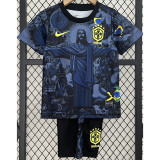 24-25 Brazil Blue Special Edition Kids Soccer Jersey (耶稣蓝色)