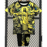 24-25 Brazil Yellow Special Edition Kids Soccer Jersey (耶稣黄色)