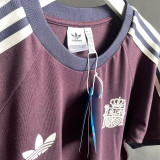 2024 Spain Claret red Casual Retro Edition T-Shirts (High Quality)