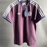 2024 Spain Claret red Casual Retro Edition T-Shirts (High Quality)