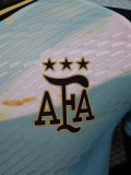 24-25 Argentina Green Blue Special Edition Player Version Soccer Jersey