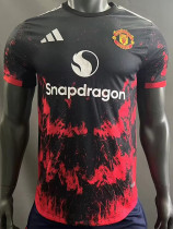 24-25 Man Utd Black Red Special Edition Player Version Soccer Jersey A+
