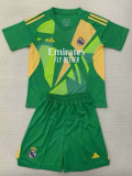 24-25 RMA Green GoalKeeper Kids Soccer Jersey