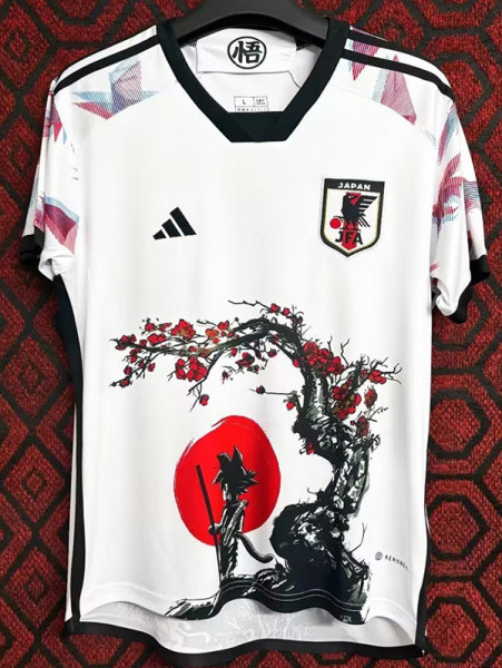 2024 Japan White Special Edition Fans Soccer Jersey (悟空太阳)