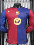 24-25 BAR Home Long Sleeve Player Version Soccer Jersey (长袖球员)新广告