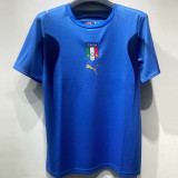 2006 Italy Home Blue Retro Soccer Jersey