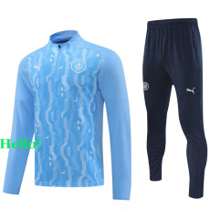 24-25 Man City Light blue Half Pull Tracksuit (半拉链)(印花)