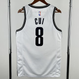 22-23 Nets CUI #8 White Top Quality Hot Pressing NBA Jersey