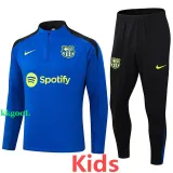 24-25 BAR Fancy blue Kids Half Pull Tracksuit (童装)(半拉链)