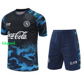 24-25 Napoli Black Blue Training Short Suit