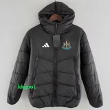24-25 Newcastle Black Hooded Cotton Coat #棉衣