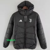 24-25 JUV Black Hooded Cotton Coat #棉衣