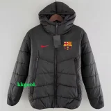 24-25 BAR Black Hooded Cotton Coat #棉衣