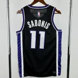 23-24 Kings SABONIS #11 Black Top Quality Hot Pressing NBA Jersey
