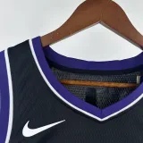 23-24 Kings SABONIS #11 Black Top Quality Hot Pressing NBA Jersey