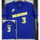 T259 WARRIORS PAUL #3 Blue High Quality Casual T-Shirt