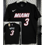 T142 HEAT WADE #3 Black High Quality Casual T-Shirt