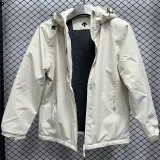 2024 DST Velvet Thickened warm Beige Outdoor Jackets #F12加绒冲锋衣
