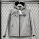 24-25 PSG Jordan Cotton Thickened warm Grey Outdoor Jackets #A805加棉冲锋衣