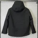 2024 DST Cotton Thickened warm Black Outdoor Jackets #A802加棉冲锋衣