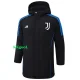 24-25 JUV Black Hooded Windbreaker Fabric Cotton Coat #G227
