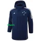 24-25 Cruzeiro Royal Blue Hooded Windbreaker Fabric Cotton Coat #G214