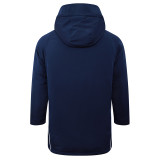 24-25 Spain Royal Blue Hooded Windbreaker Fabric Cotton Coat #G232