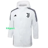 24-25 JUV White Hooded Windbreaker Fabric Cotton Coat #G225