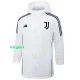 24-25 JUV White Hooded Windbreaker Fabric Cotton Coat #G225